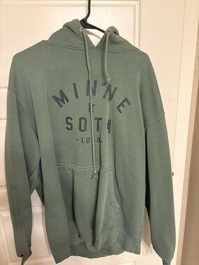 Minnesota Graphic Hoodie - Sage Green Womens Pullover Hooded Sweatshirt